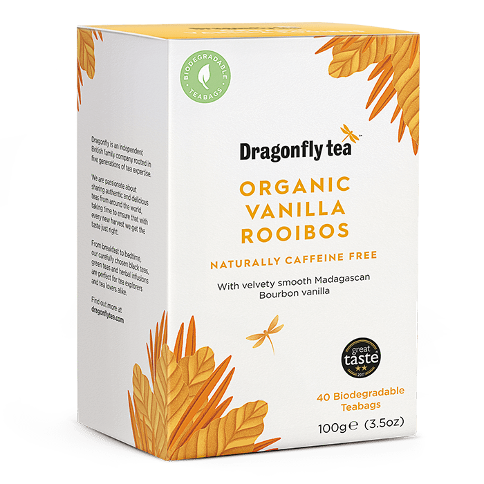 Dragonfly Tea Organic Vanilla Rooibos 40 Teabags