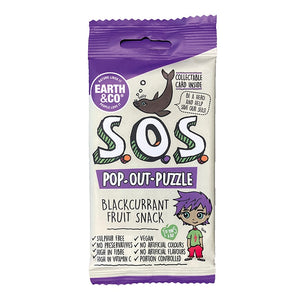 Earth & Co S.O.S Pop-Out-Puzzle Blackcurrant Fruit Snack 20g