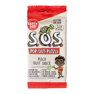 Earth & Co S.O.S Pop-Out-Puzzle Peach Fruit Snack 20g