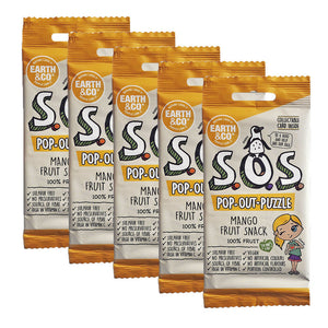 Earth & Co S.O.S Pop-Out-Puzzle Mango Fruit Snack (5 x 20g) 100g