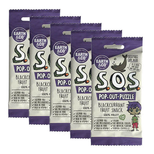 Earth & Co S.O.S Pop-Out-Puzzle Blackcurrant Fruit Snack (5 x 20g) 100g