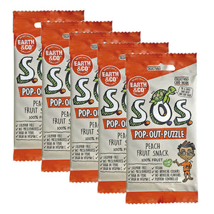 Earth & Co S.O.S Pop-Out-Puzzle Peach Fruit Snack (5 x 20g) 100g