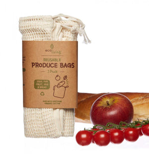 ecoLiving Reusable Produce Bags (3 Pack) - ecoLiving