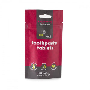toothpaste tablets raspberry fluoride free 125s