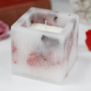 Enchanted Candle - Large Square - Rose - EGC