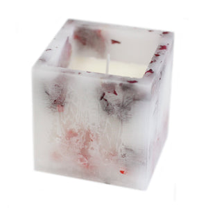 Enchanted Candle - Large Square - Rose - EGC