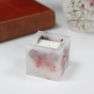 Enchanted Candle - Small Square Jar - Rose - EGC