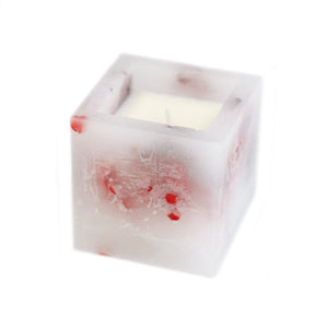 Enchanted Candle - Small Square Jar - Rose - EGC