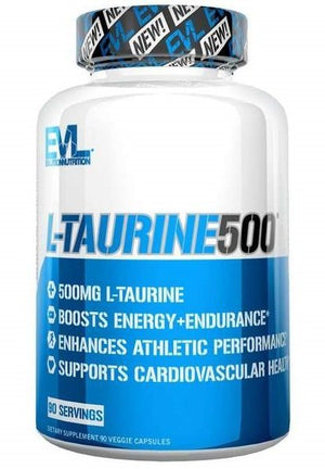 EVLution Nutrition L - Taurine 500 - 90 vcaps - EVLution Nutrition