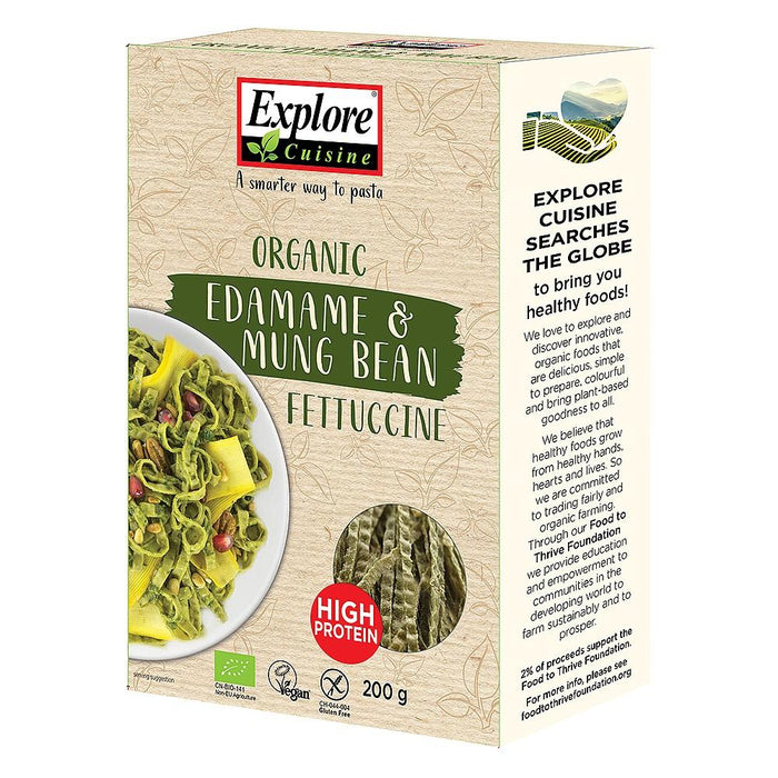 Explore Cuisine Organic Edamame & Mung Bean Fettuccine 200g