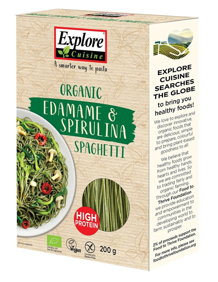 Explore Cuisine Organic Edamame & Spirulina Spaghetti 200g