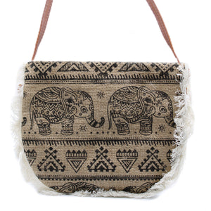 Fab Fringe Bag - Elephant Print - FFB