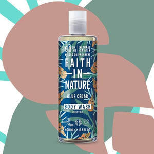 Faith In Nature Blue Cedar Body Wash 400ml - Faith In Nature