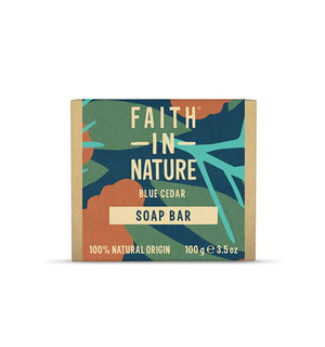 Faith In Nature Blue Cedar Soap Bar 100g - Faith In Nature