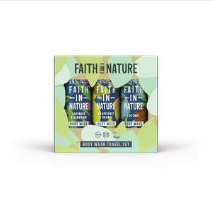 Faith In Nature Body Wash Travel Set 3x100ml - Faith In Nature