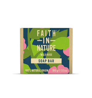 Faith In Nature Wild Rose Soap Bar 100g - Faith In Nature