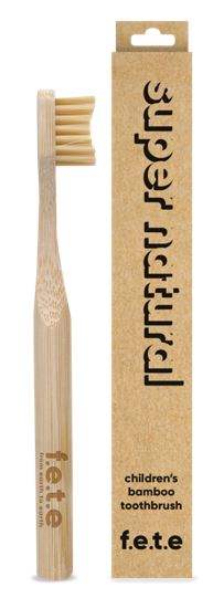 childrens bamboo toothbrush super natural single