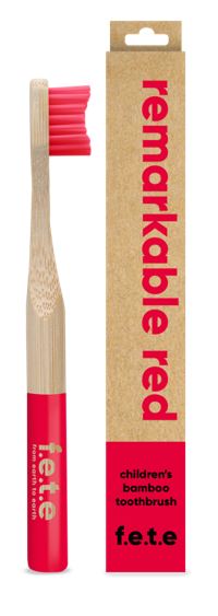 childrens bamboo toothbrush remarkable red single