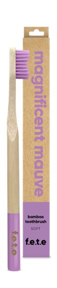 bamboo toothbrush soft bristles magnificent mauve single
