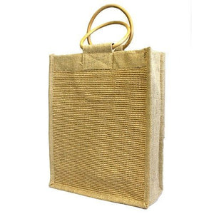 Fibre Jute & Cane Handle - Triple - JGBag