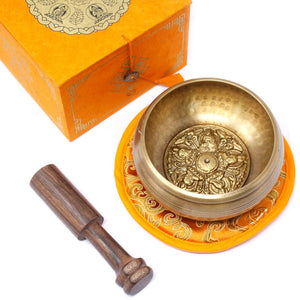 Five Buddha Singing Bowl Set 10cm (min 400gm) - TibS