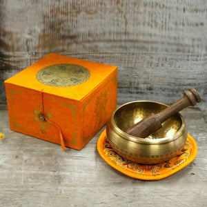 Five Buddha Singing Bowl Set 10cm (min 400gm) - TibS