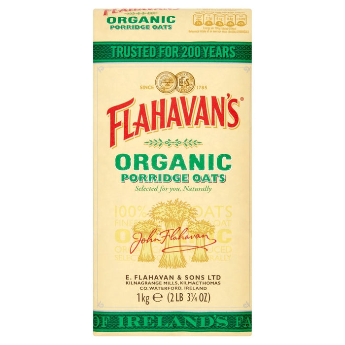 Flahavan's Organic Porridge Oats 1kg