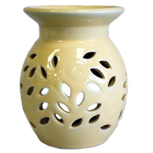 Floral Oil Burner - Orange - OBSimple