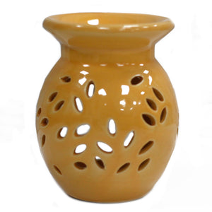 Floral Oil Burner - Orange - OBSimple