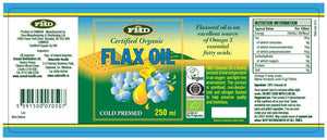 FMD Certified Organic Flax Oil 250ml - FMD