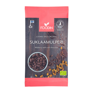 Foodin Luomu Raakasuklaa Mulperi (Organic Raw Chocolate Mulberry) 70g