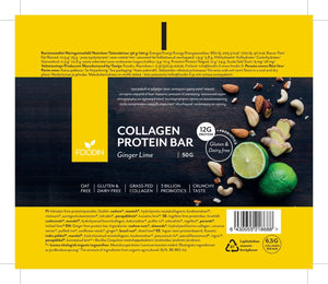 Foodin Collagen Protein Bar Ginger Lime 50g - Foodin