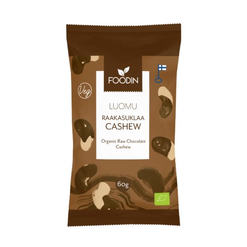 Foodin Luomu Raakasuklaa Cashew 60g