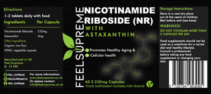 nicotinamide riboside nr with astaxanthin 60s