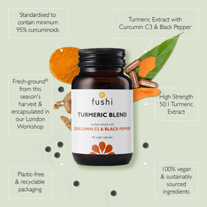 Fushi Turmeric Blend Curcumin C3 & Black Pepper 60's - Fushi