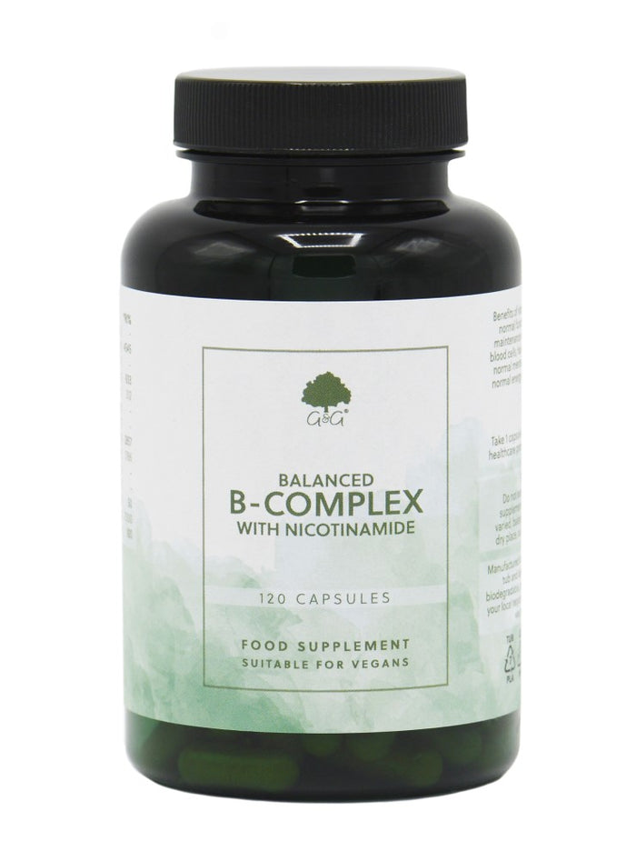 G&G Vitamins Balanced B-Complex WITH NICOTINAMIDE 120's