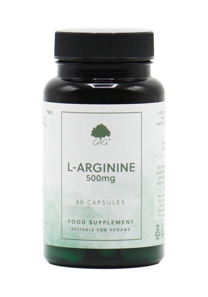 G&G Vitamins L-Arginine 500mg 60's