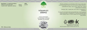 G&G Vitamins Vitamin B1 500mg 90's - G&G Vitamins