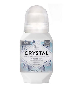 crystal mineral deodorant roll on unscented 66ml