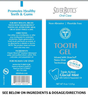 silver biotics tooth gel 114g