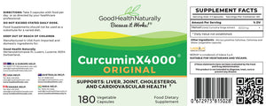 curcumin x4000 original 180s