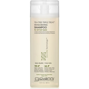 tea tree triple treat invigorating shampoo 250ml
