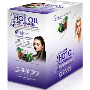 Giovanni 2chic Repairing Hot Oil Hair Treatment Blackberry + Coconut Oil 12 Pack
