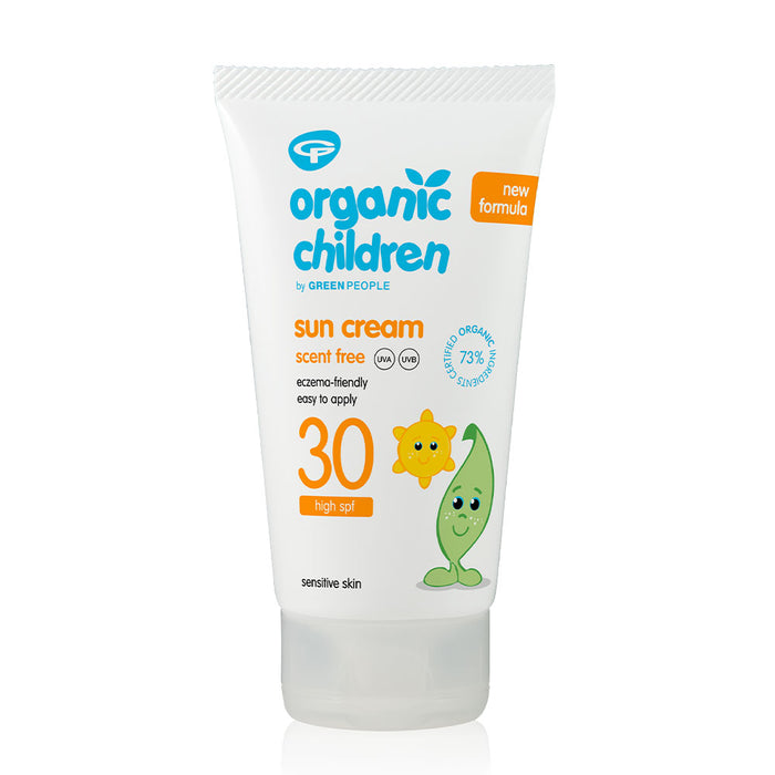 Green People Organic Children Sun Cream SPF30 Scent Free 150ml