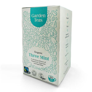 Garden Teas Organic Fairtrade Three Mint Infusion 20 Teabags