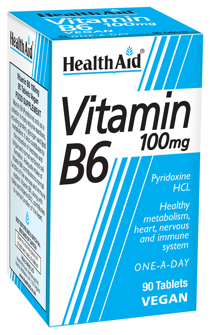 Health Aid Vitamin B6 100mg 90's