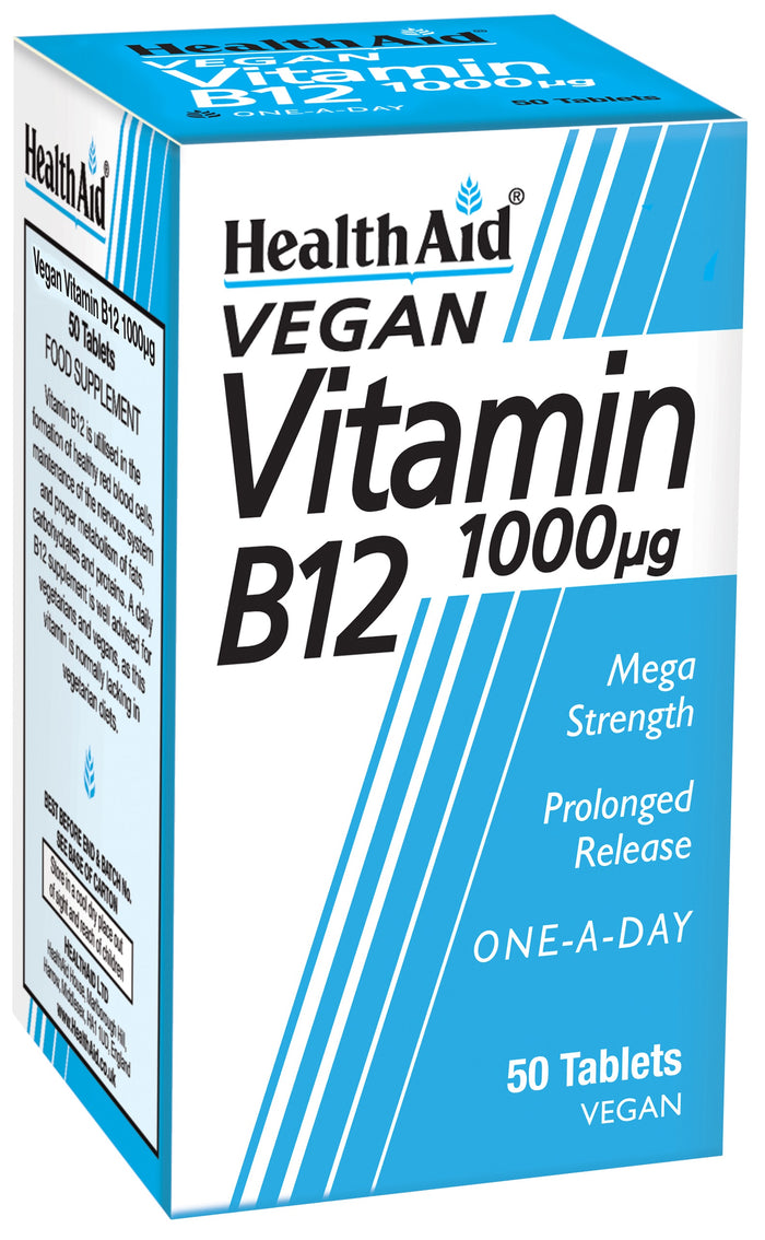 Health Aid Vegan Vitamin B12 1000ug 50's