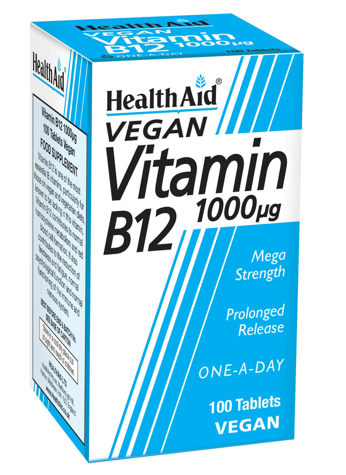 Health Aid Vegan Vitamin B12 1000ug 100's