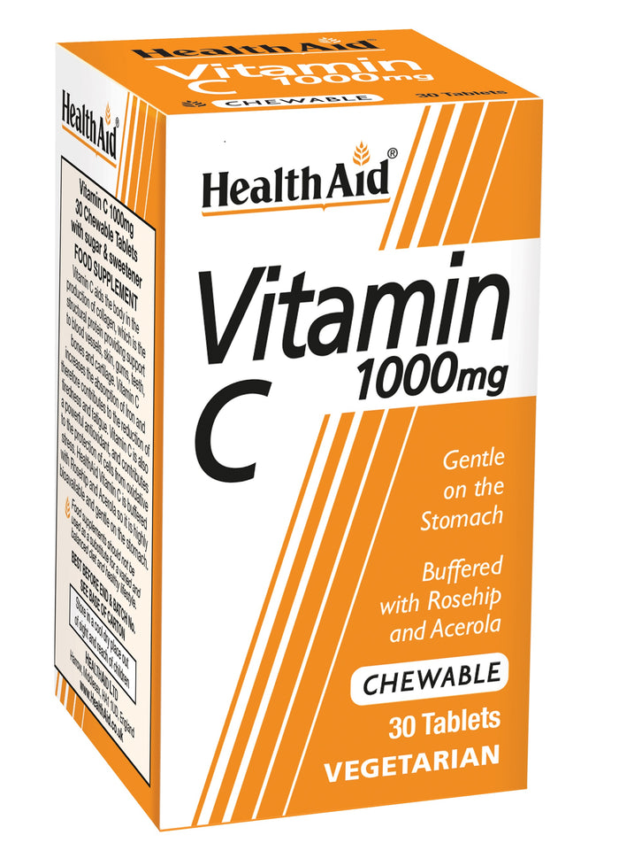 Health Aid Vitamin C 1000mg Chewable 30's