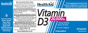 vitamin d3 20 000iu 30s